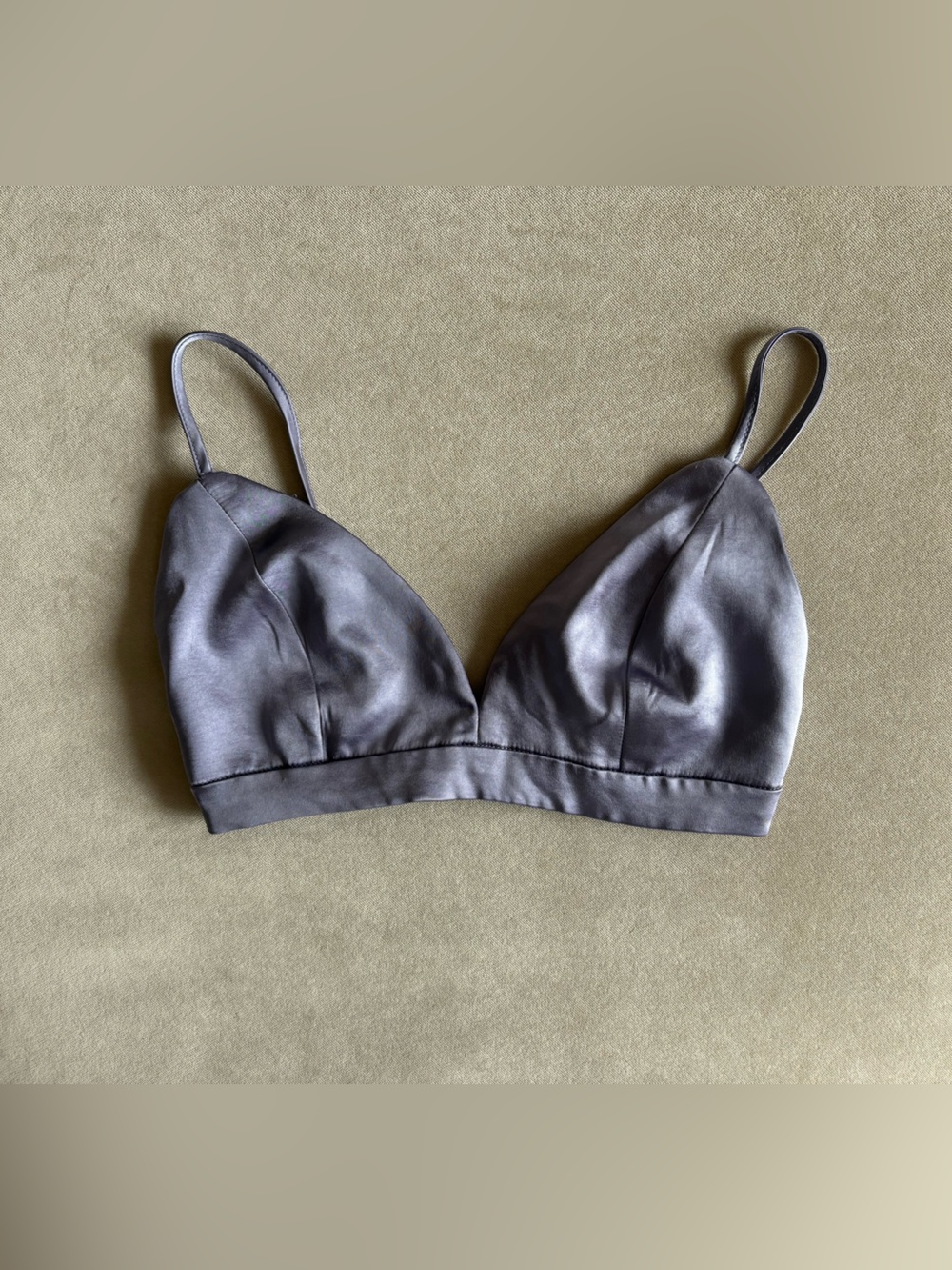 Dynamite Satin Purple Bra Top